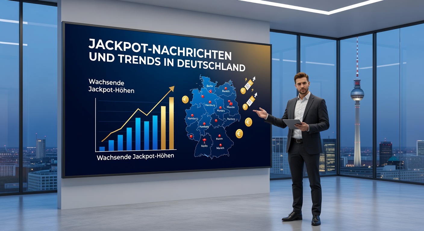 Eurojackpot Ziehung mit Zahlen und Ländern markiert