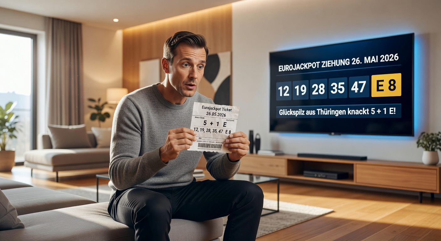 Eurojackpot Gewinnerkarte mit europäischen Ländern